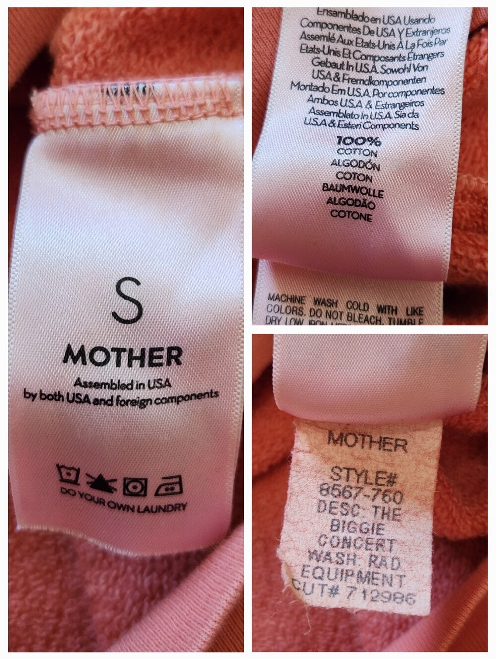Mother The Biggie Concert Rad Equipment Sweatshirt - S - Picture 3 of 10